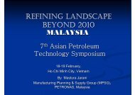 REFINING LANDSCAPE BEYOND 2010 MALAYSIA