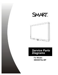 SBID8070ie-MP Service Parts Diagrams - SMART Technologies