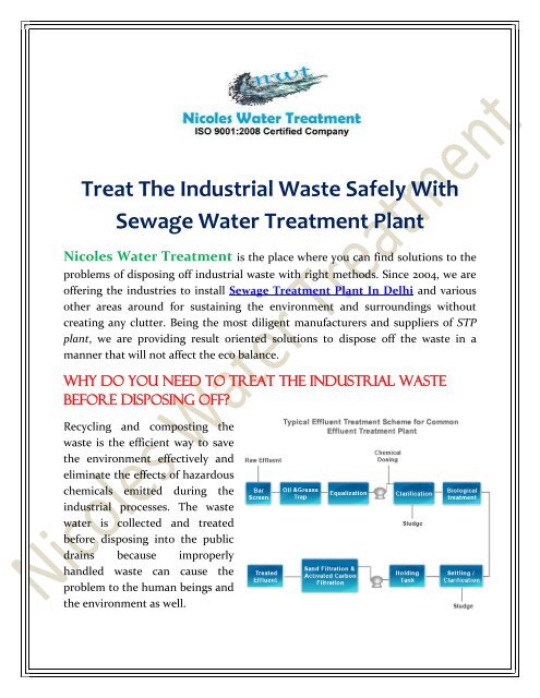 Treat-The-Industrial-Waste-Safely-With-Sewage-Water-Treatment-Plant