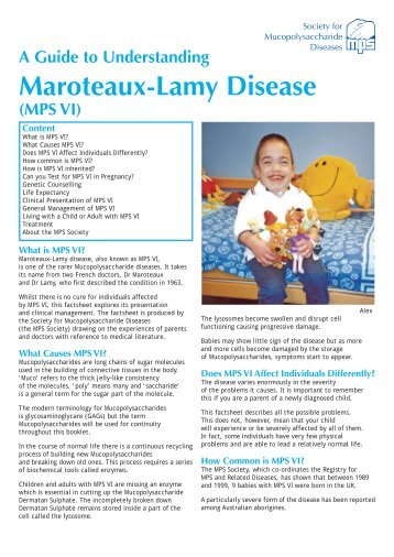 A Guide to Understanding Maroteaux-Lamy Disease (MPS VI)