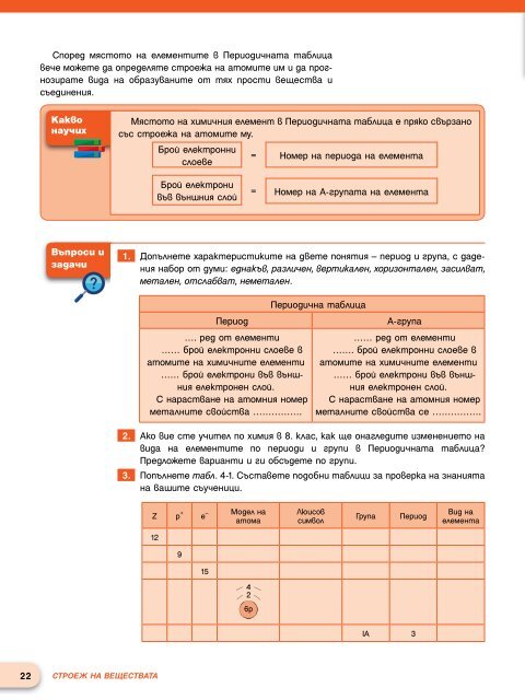 Химия и опазване на околната среда за 8. клас