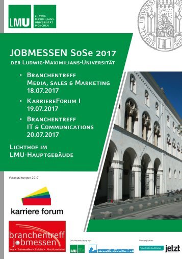 Jobmessen Sommersemester LMU