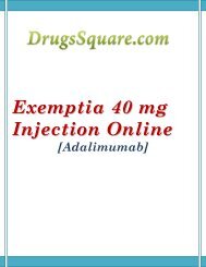 Adalimumab 40mg/0.8mL - Exemptia Injection Online Price, Supplier, Retailer, Substitutes