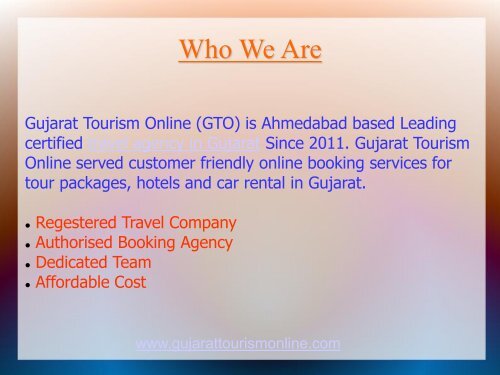 Tours Package at affordable price for Gujarat Tourism