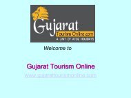 Grab your Tour packages for this Holiday Season ! - Gujarat Tourism Online