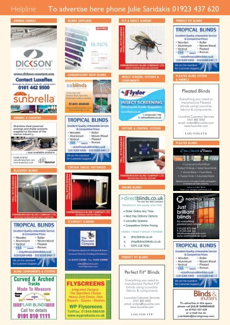 Classified pages from Blinds & Shutters - Issue 2/2017