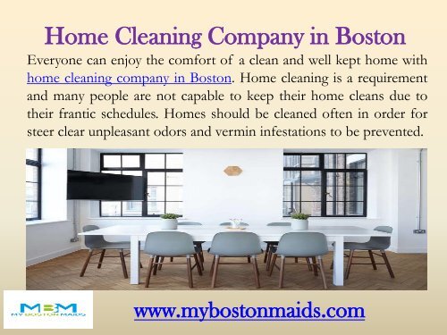Home Cleaning Company in Boston