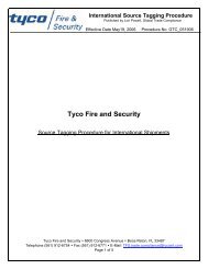 International Source Tagging Procedure - Sensormatic