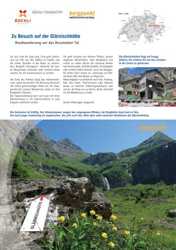 Tourentipp 06.2015 Glärnischhütte