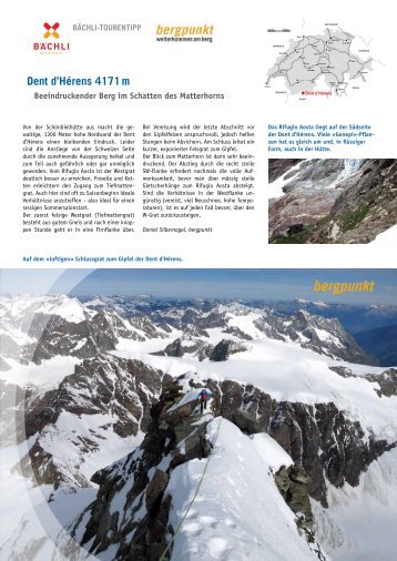 Tourentipp 07.2016 Dent d'Hérens