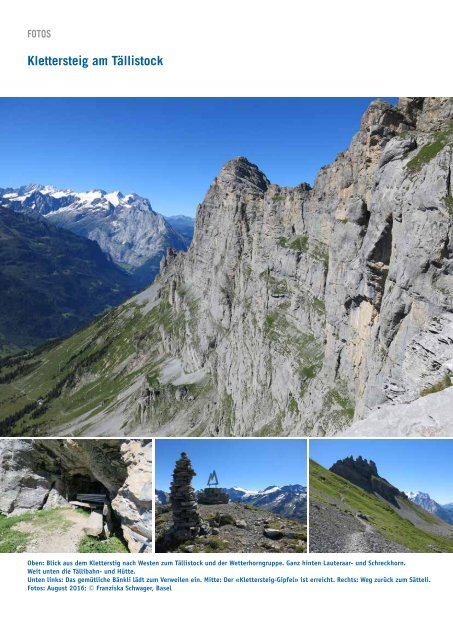 Tourentipp 09.2016 Klettersteig am Tällistock