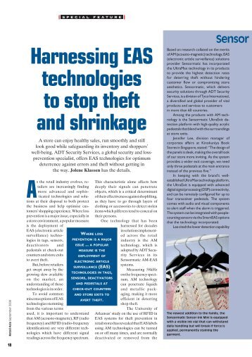 Harnessing EAS technologies to stop theft and ... - Sensormatic