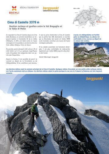 Proposition de sorti 08.2015 Cima di Castello