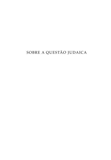 Marx - Sobre a Questão Judaica