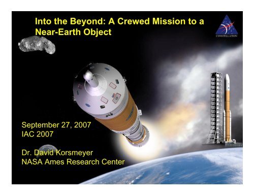 Into the Beyond: A Crewed Mission to a Near-Earth Object - NASA