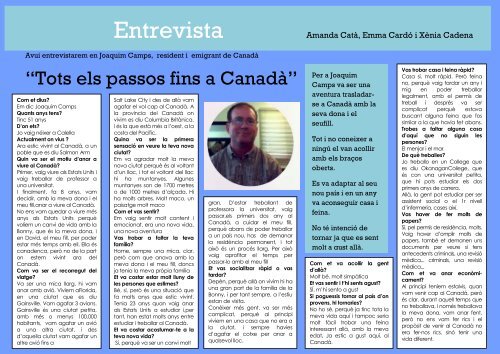 ENTREVISTES IMMIGRACIÓ