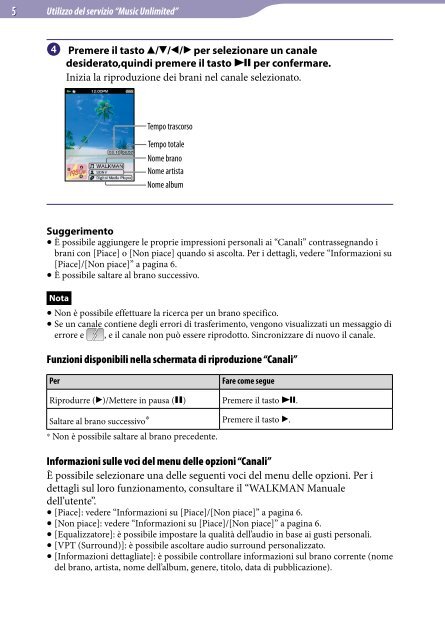 Sony NWZ-E463 - NWZ-E463 Istruzioni per l'uso Italiano