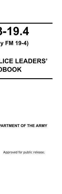 FM 3-19.4 - Army Electronic Publications & Forms - U.S. Army