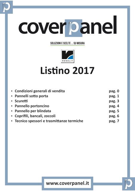 Listino Coverpanel