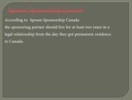 Spouse Sponsorship Canada