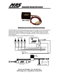 Innovative Racing Electronics - MPS Racing