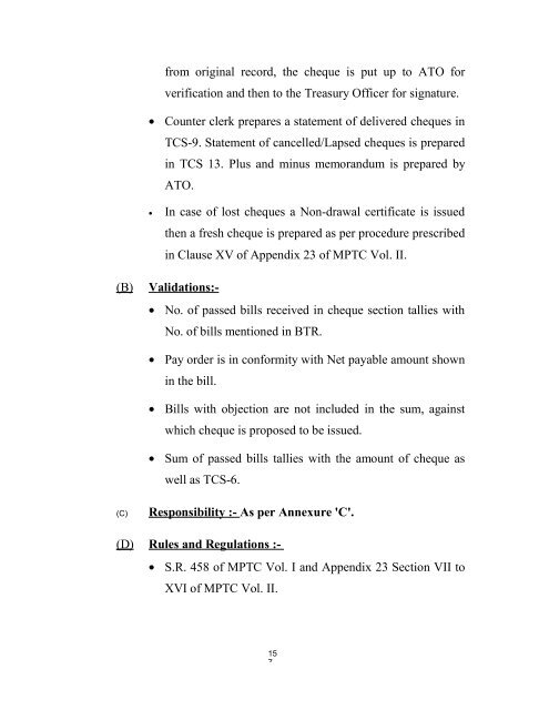 GOVERNMENT OF MADHYA PRADESH ... - Mptreasury.org