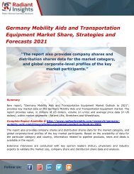 Germany Mobility Aids and Transportation Equipment Market Size, Trends, Overview 2021