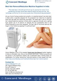 Best Hair Removal-Reduction Machine Suppliers In India