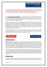 Asia Pacific Data Center Cooling Market to cross USD 1.3 billion by 2023