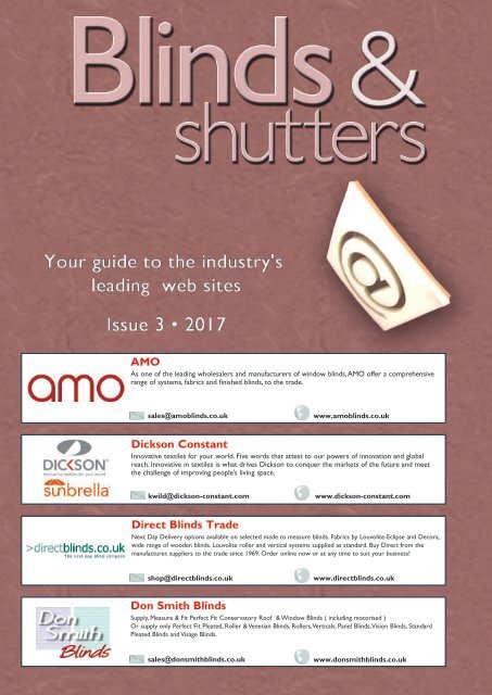 Blinds & Shutters Web Guide 2017
