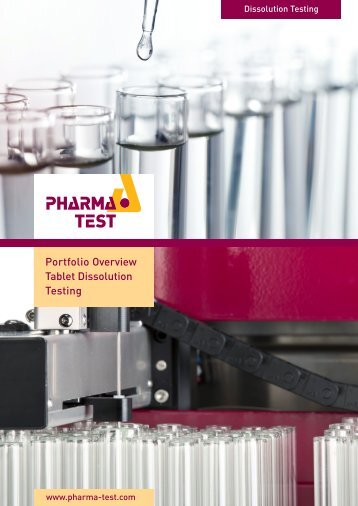 Pharma Test Katalog: Profi-Analytik für Dissolution