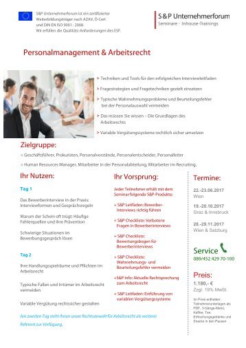 Personalmanagement Amp Arbeitsrecht Schweiz