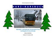 HARZKURSBUCH Alle Bahn und Buslinien im gesamten Harz Ein ...