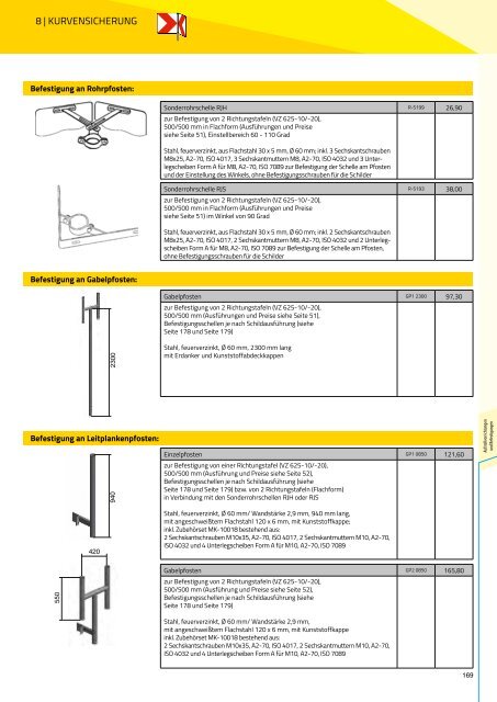 Preisliste 2018 | Verkehrszeichen und Zubehör