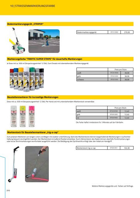 Preisliste 2018 | Verkehrszeichen und Zubehör