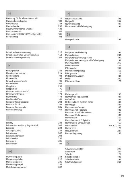 Preisliste 2018 | Verkehrszeichen und Zubehör