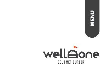 WellDone Italian Gourmet Burger Menu