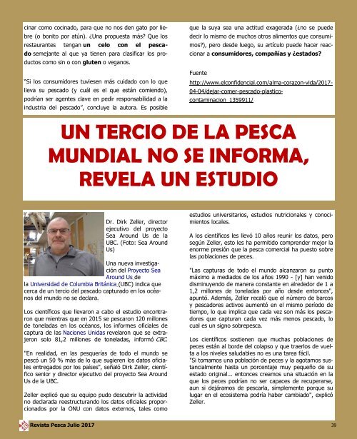 REVISTA PESCA JULIO 2017