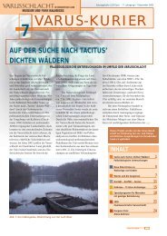 VARUS-KURIER - Varusforschung in Kalkriese: Die Örtlichkeit der ...