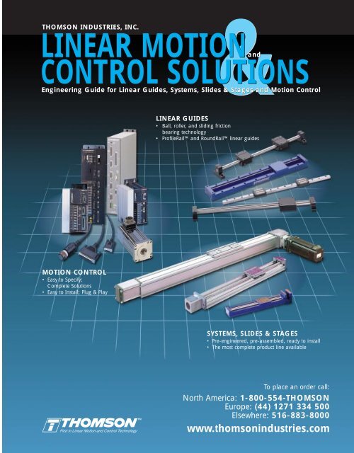 Linear Motions and Control Solutions - Thomson