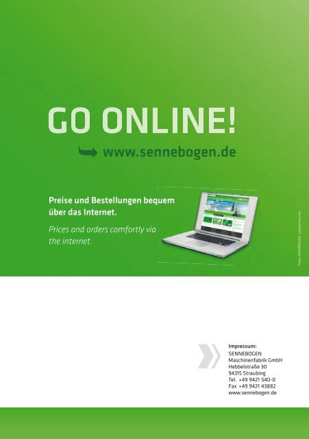 SHOP ONLINE - SENNEBOGEN Maschinenfabrik GmbH