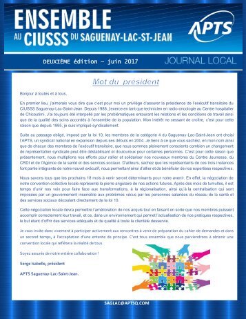 Journal CIUSSS SLSJ - juin 2017 (1)