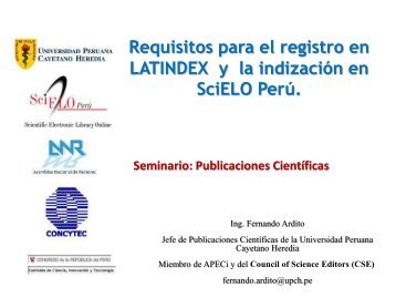 10 Requisitos  LATINDEX e indizacion en  SciELO