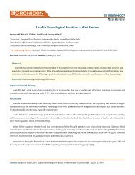 Lead in Neurological Practice- A Mini Review