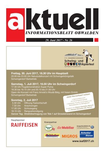 Aktuell Obwalden 26-2017