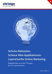 chrisign gmbh, Weinfelden - Webagentur