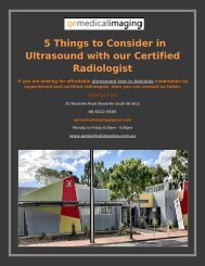 5 Things to Consider in Ultrasound with our Certified Radiologist