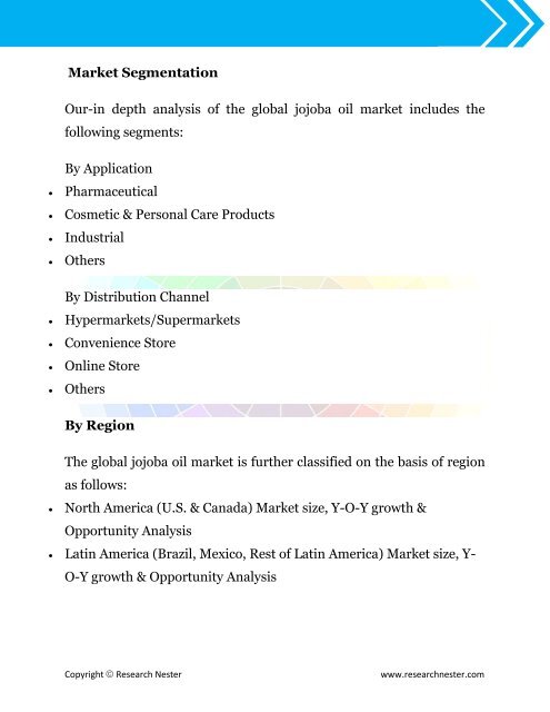 Global Jojoba Oil Market (2017-2024)- Research Nester