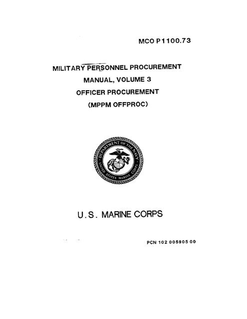 MCO P1100.73B.pdf - Marine Corps