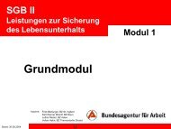 SGB II - Modul 1 - bei der Soziale Hilfe Marburg eV
